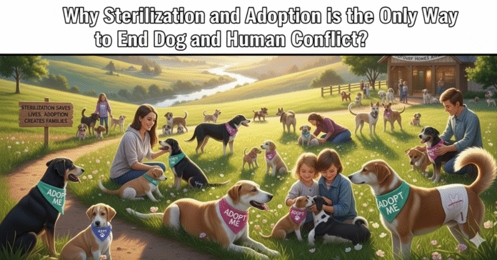 Why Sterlization and Adoption is the only way to end Dog and Human conflict? 
